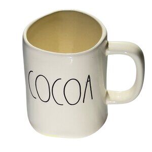 Rae Dunn Artisan Collection By Magenta Ceramic Mug White "COCOA" 18 Oz